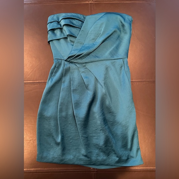 BCBGeneration Teal Mini Dress - Size 0 - Picture 1 of 3